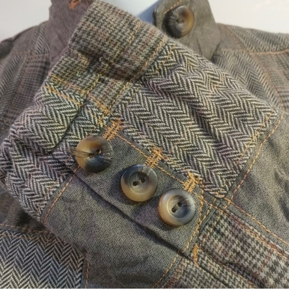 Herringbone Patchwork Blazer With Floral Lining, … - image 5